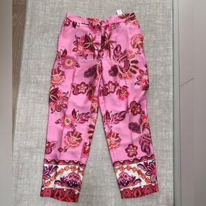 Zara Pink Floral Capris